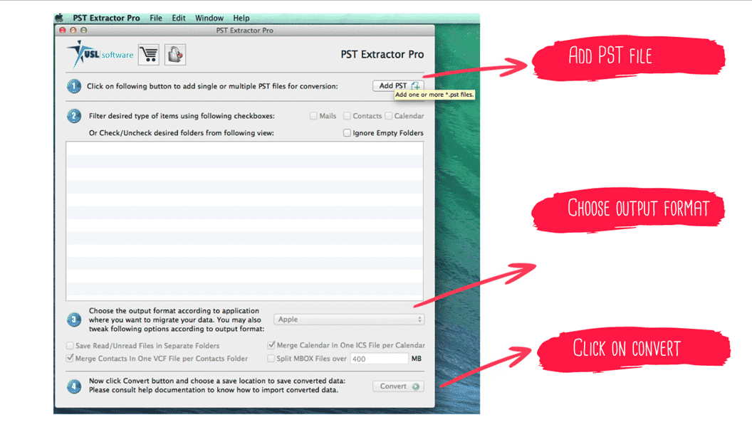 import pst to mac